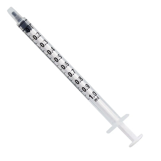 Hypodermic Syringe Luer Slip 1ml 100 Pack
