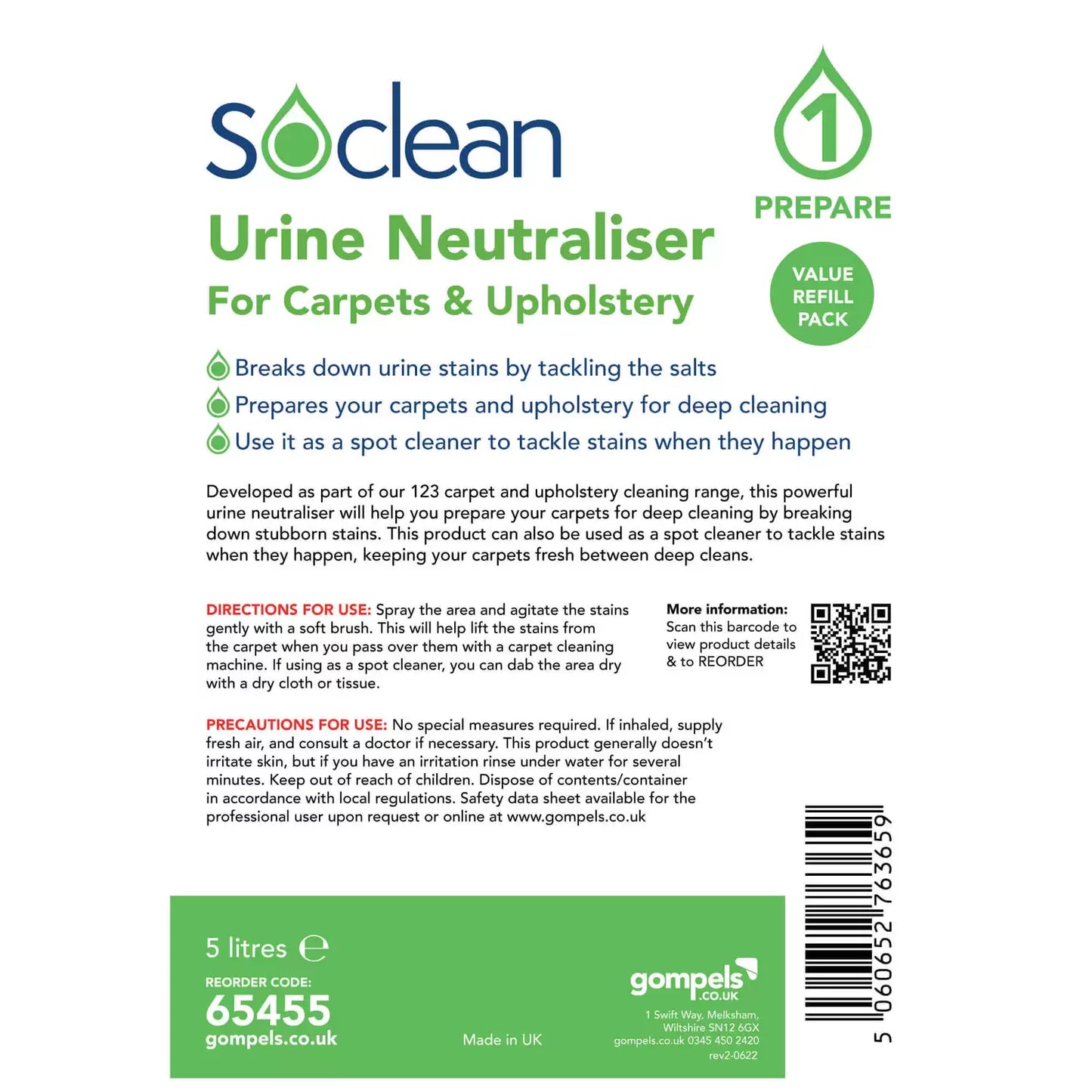 Soclean Urine Neutraliser 5 Litre 2 Pack