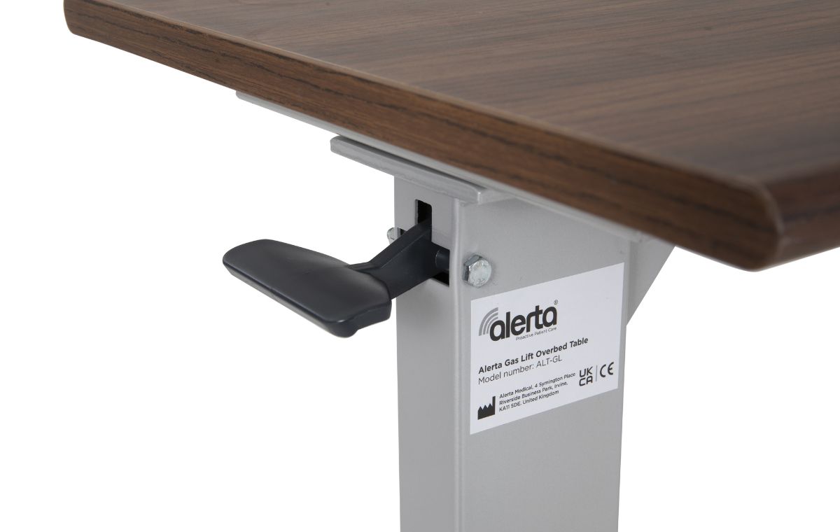 Gas Lift Overbed Table - Straight Leg Base