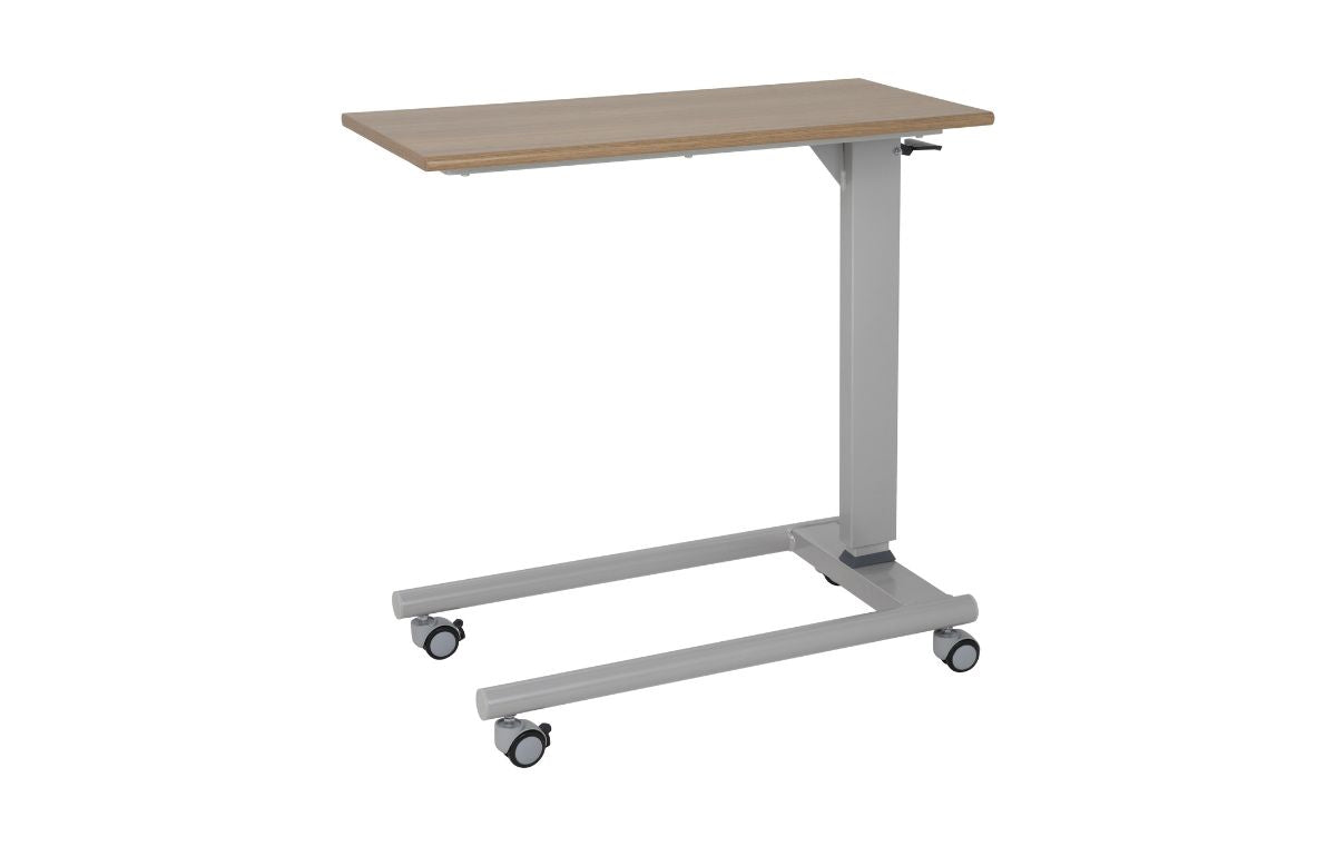 Gas Lift Overbed Table - Straight Leg Base