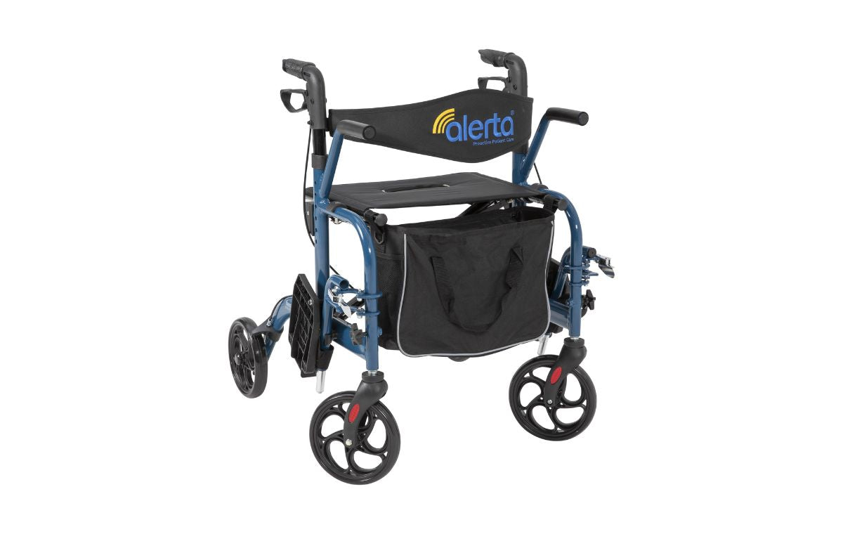 2-in-1 Aluminium Wheelchair Rollator