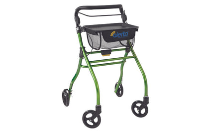 Four-Wheel Aluminium Indoor Rollator - Green