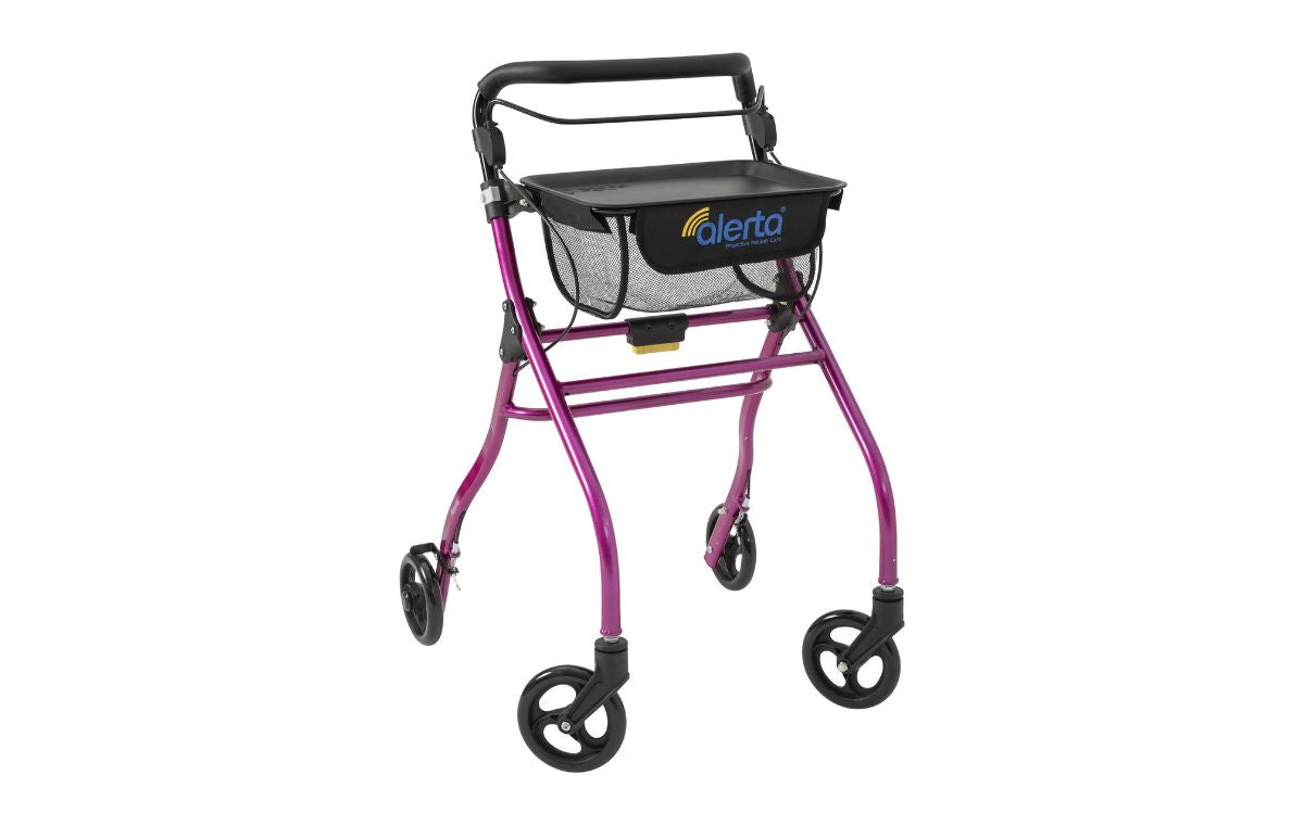 Four-Wheel Aluminium Indoor Rollator - Green