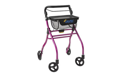 Four-Wheel Aluminium Indoor Rollator - Green