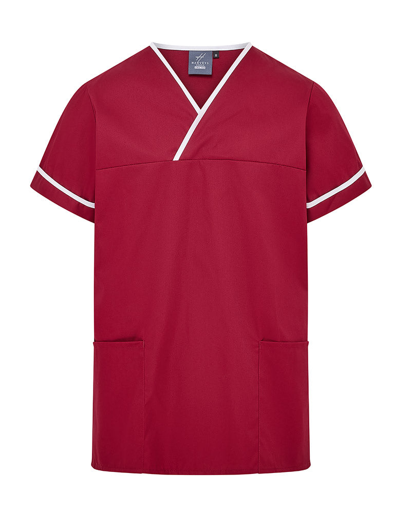 Unisex Contrast V-Neck Healthcare Tunic
