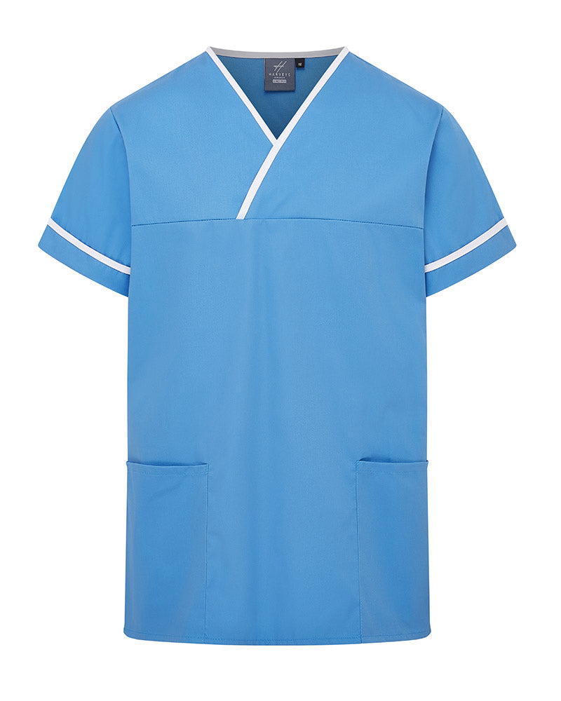 Unisex Contrast V-Neck Healthcare Tunic