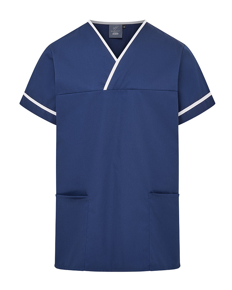 Unisex Contrast V-Neck Healthcare Tunic