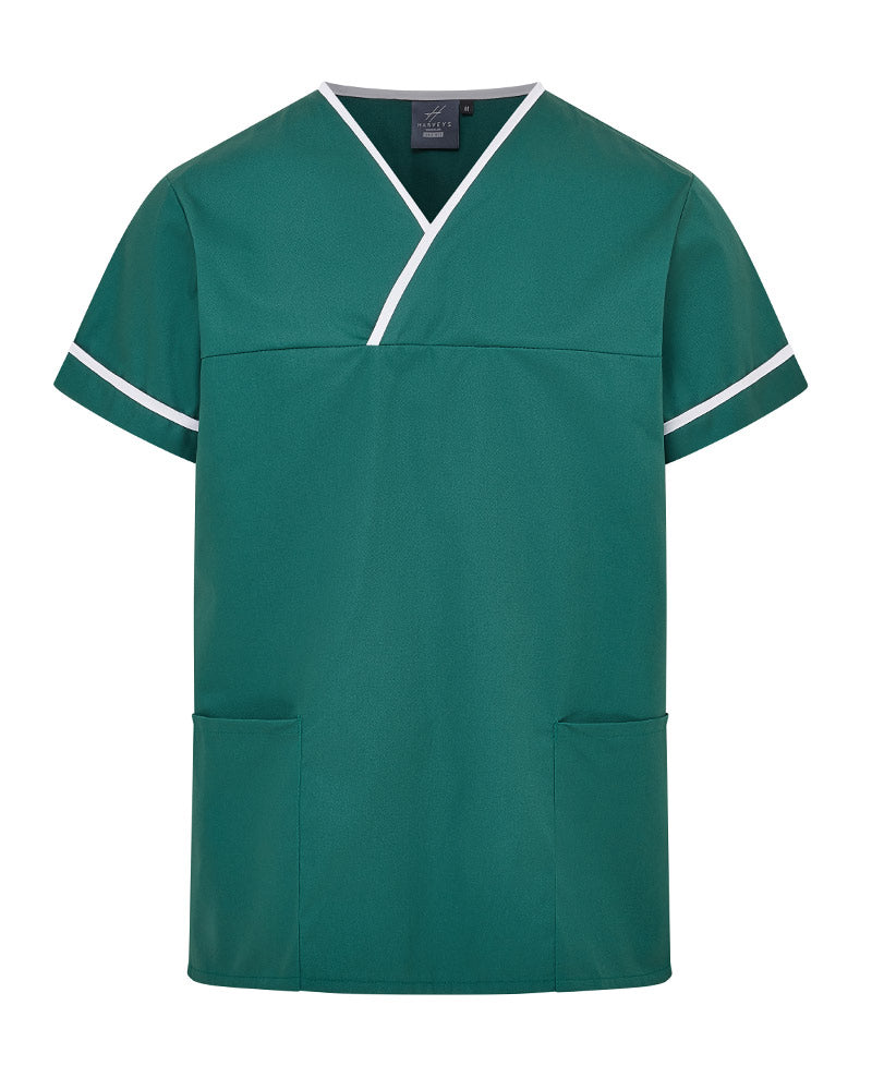 Unisex Contrast V-Neck Healthcare Tunic