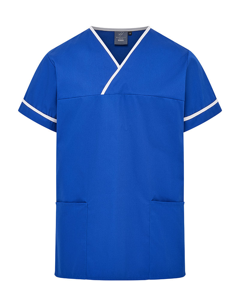 Unisex Contrast V-Neck Healthcare Tunic