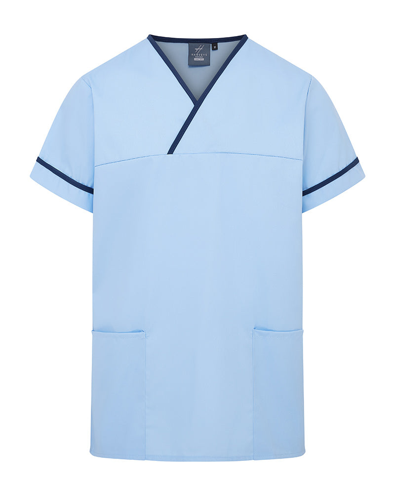Unisex Contrast V-Neck Healthcare Tunic