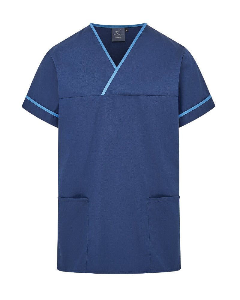 Unisex Contrast V-Neck Healthcare Tunic