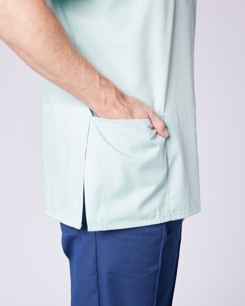 Unisex Contrast V-Neck Healthcare Tunic