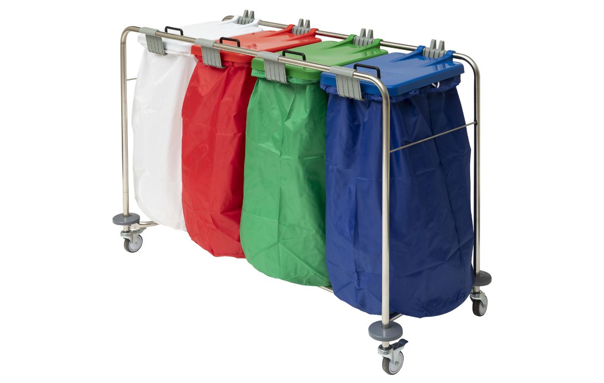 Alerta Quadruple Bag Laundry Cart