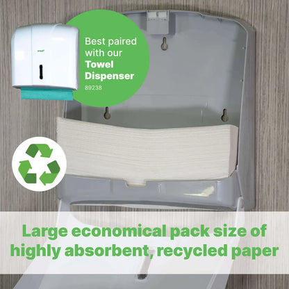 Soclean V Fold White Paper Towels 2ply 3210