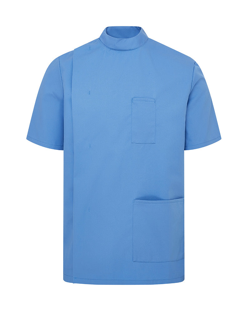 Men's Stud-Fasten Healthcare Tunic Uniform With Mandarin Collar