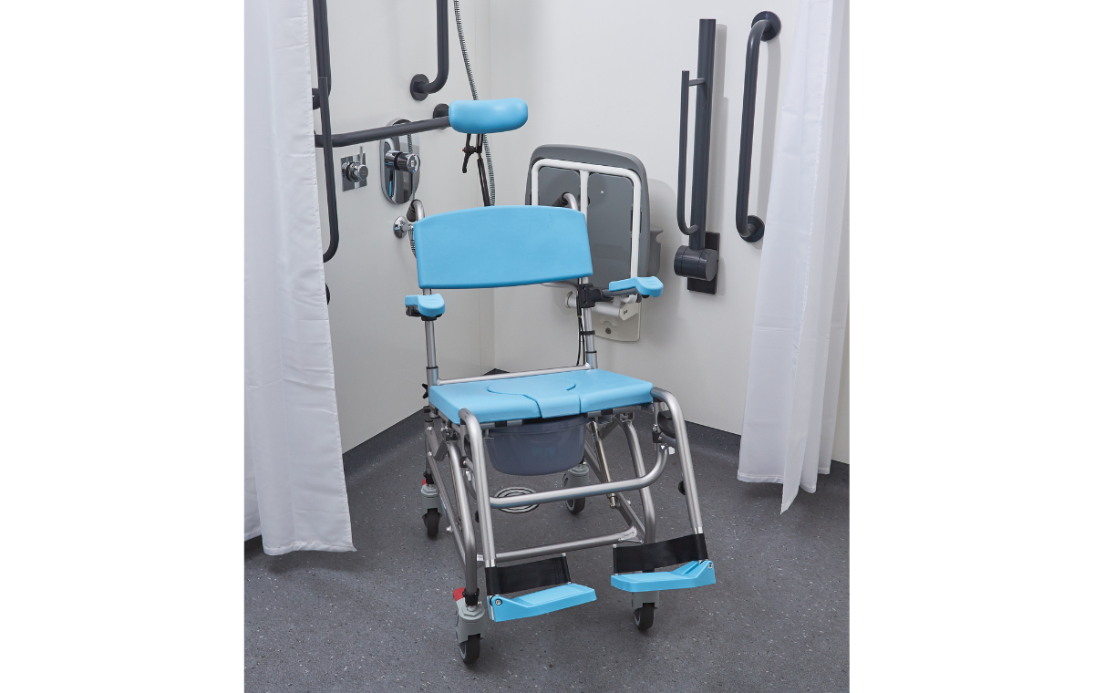 Alerta Aqua Community Tilt-in-Space Shower Commode Chair