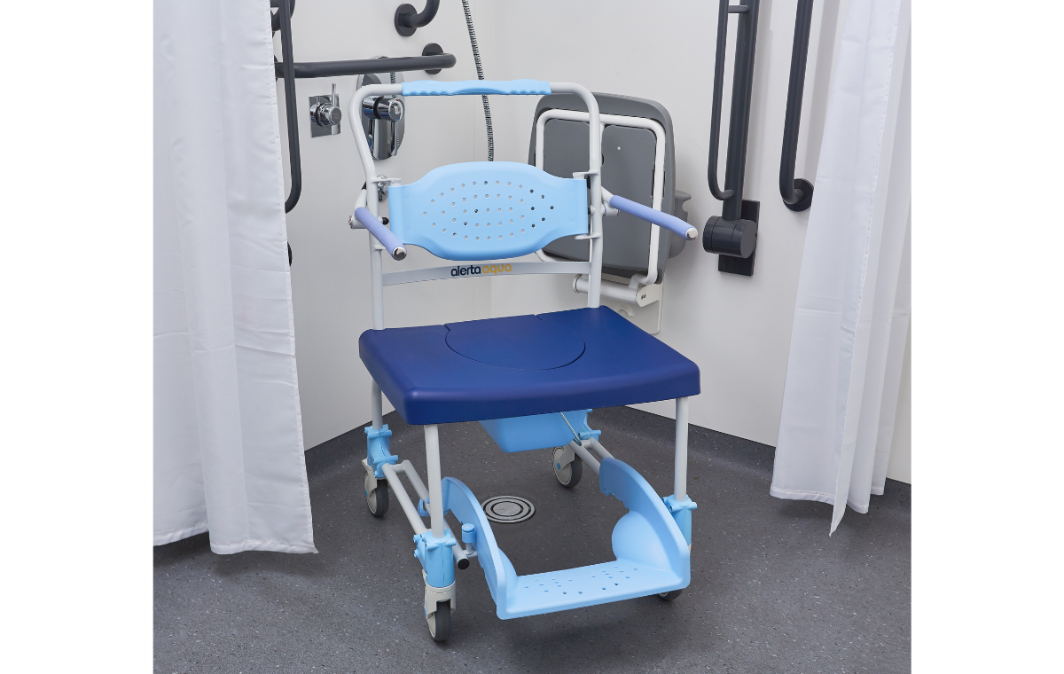 Alerta Aqua Shower Commode Chair, Bariatric