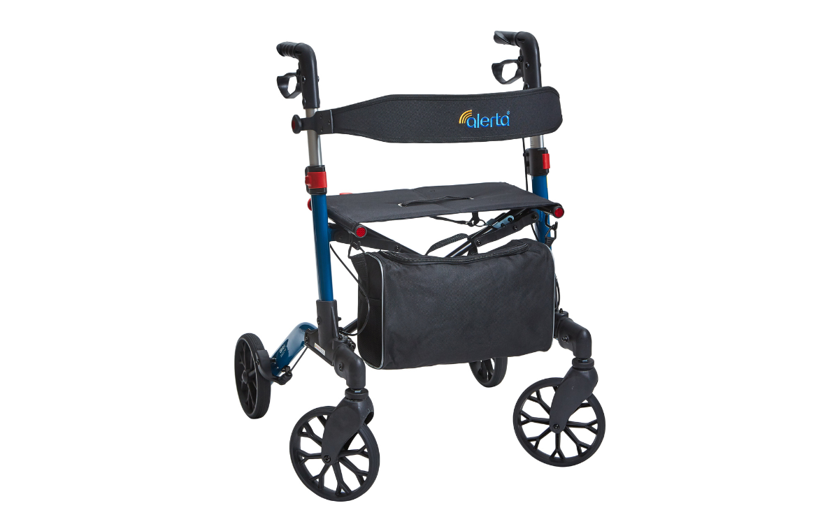 Four-Wheel Aluminium Dual-Folding Rollator