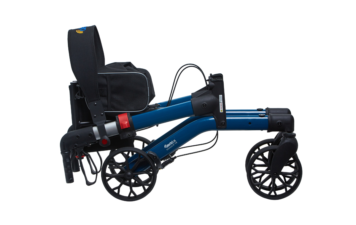 Four-Wheel Aluminium Dual-Folding Rollator