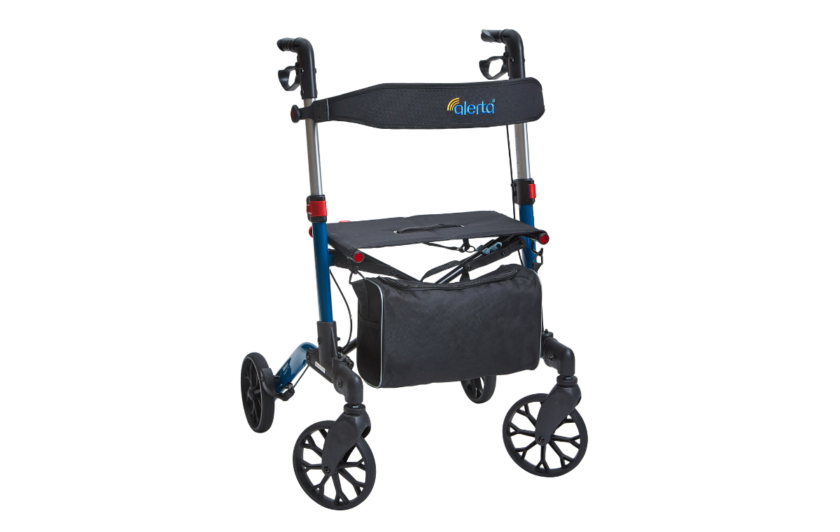 Four-Wheel Aluminium Dual-Folding Rollator