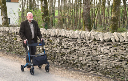 Four-Wheel Aluminium Dual-Folding Rollator