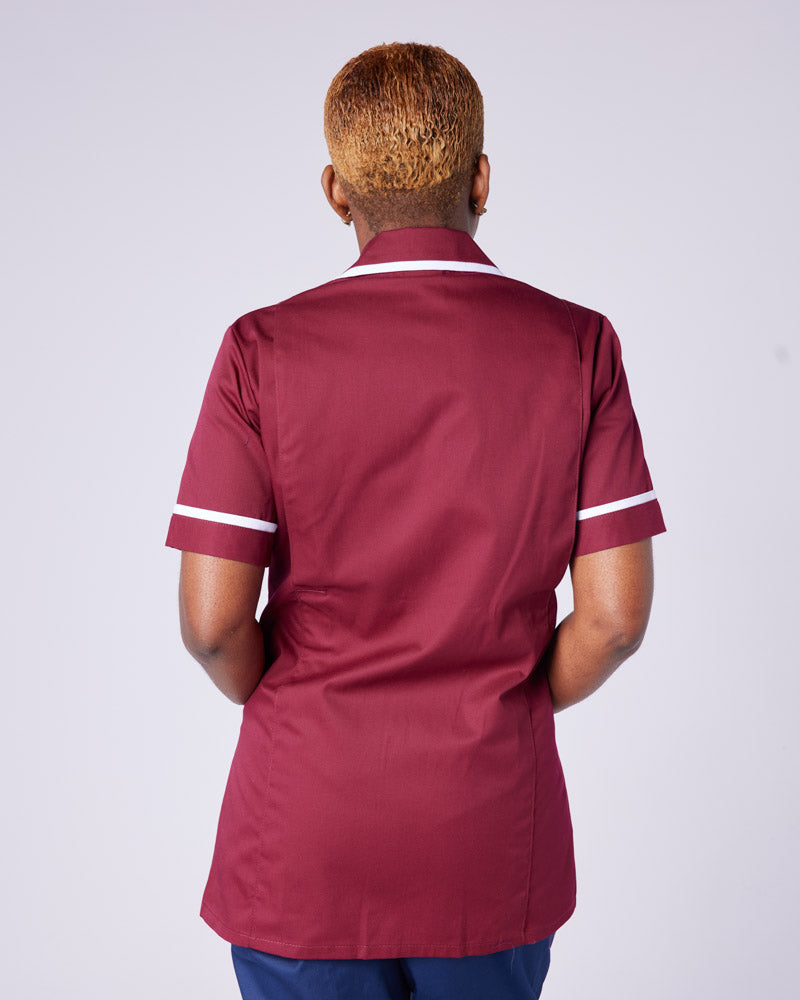 Women's Nurse Tunic Uniform With Concealed Zip Fasten -