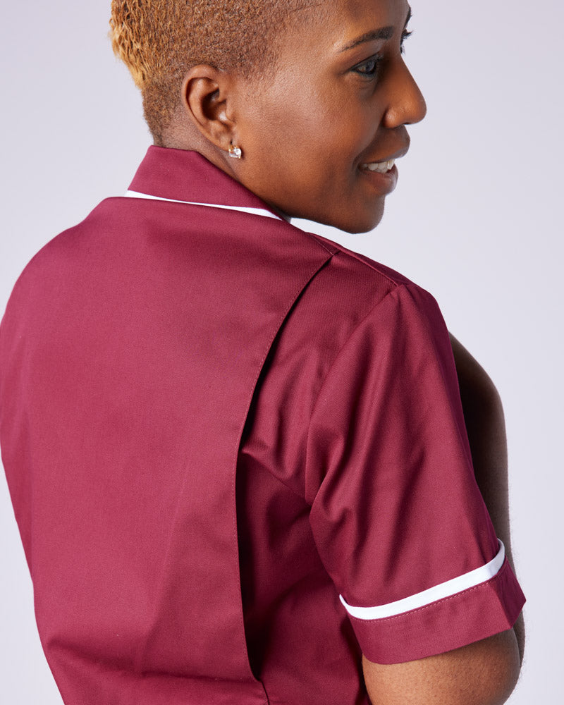 Women's Nurse Tunic Uniform With Concealed Zip Fasten -