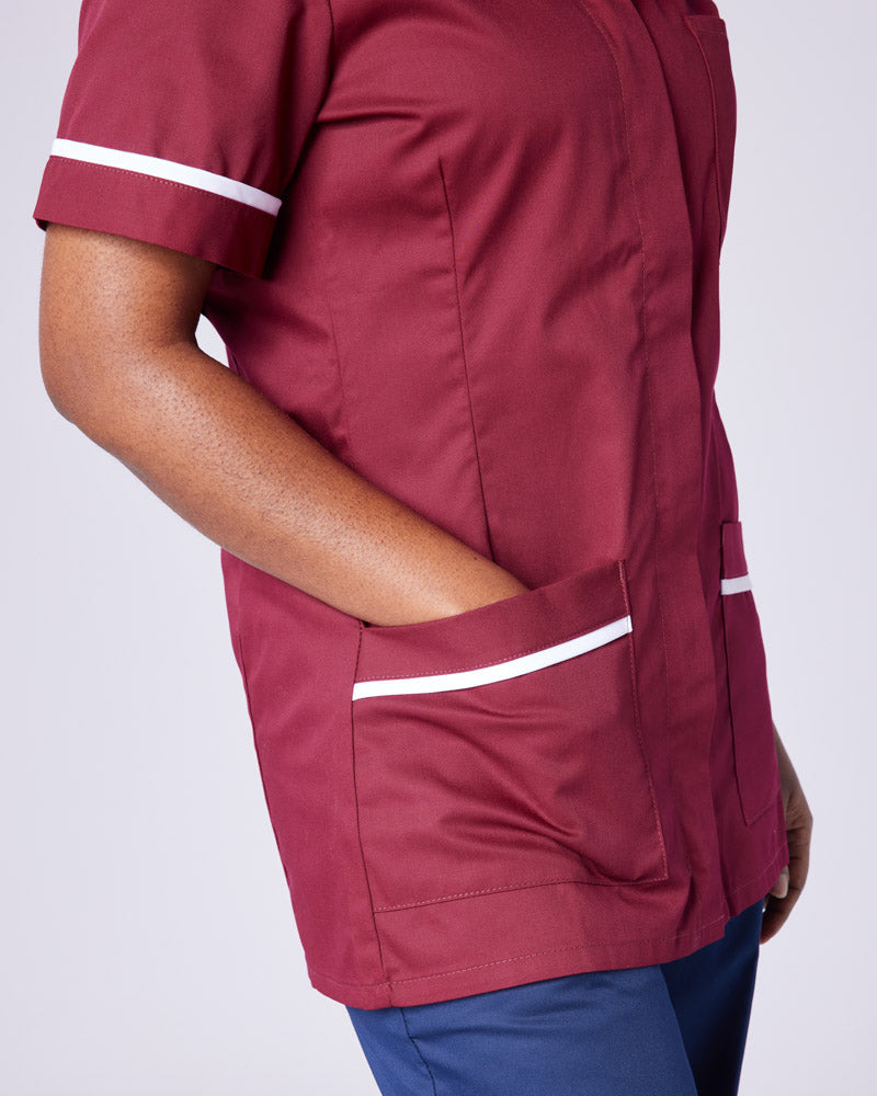 Women's Nurse Tunic Uniform With Concealed Zip Fasten -
