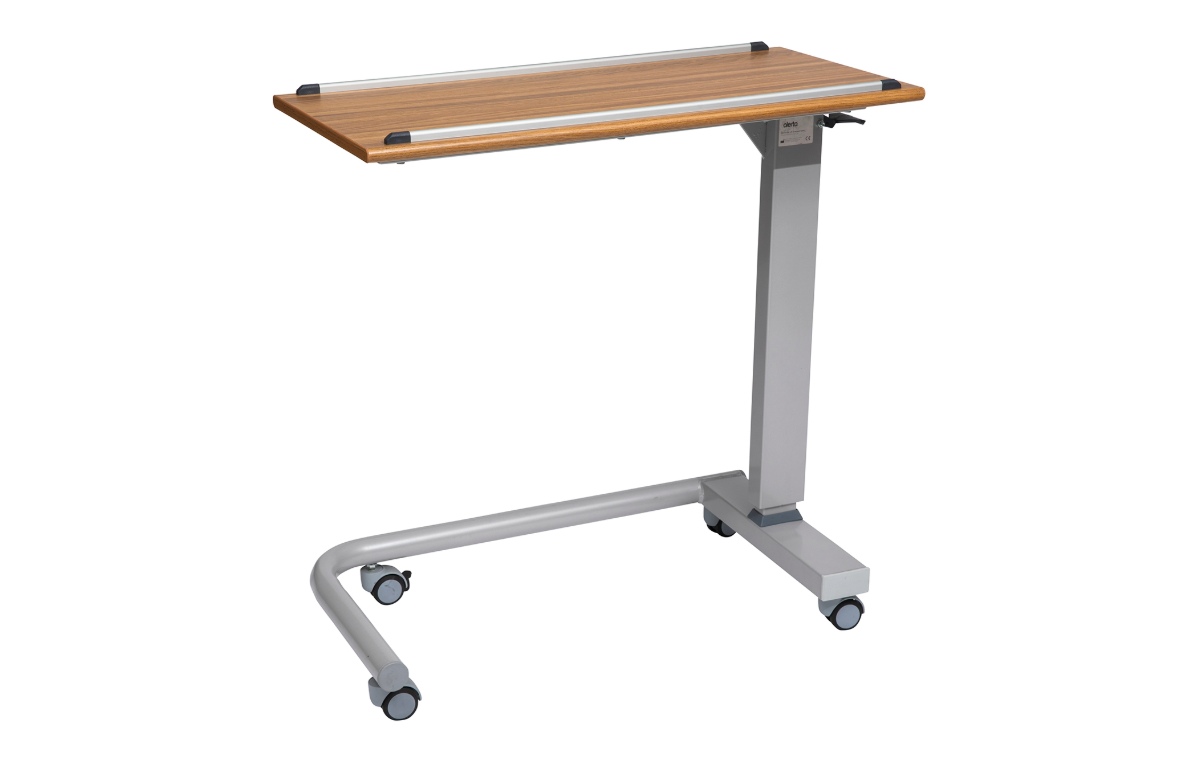 Gas Lift Overbed Table - Straight Leg Base