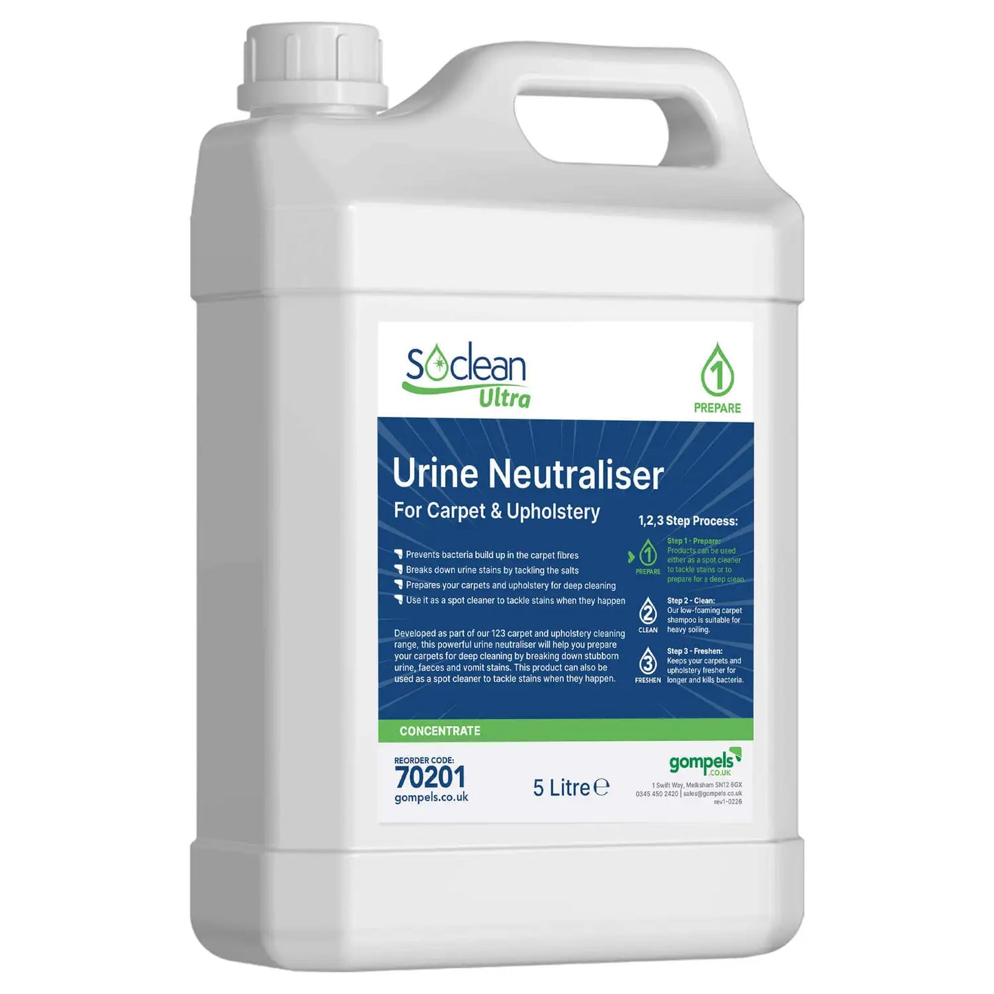 Soclean Ultra Urine Neutraliser 5 Litre 2 Pack