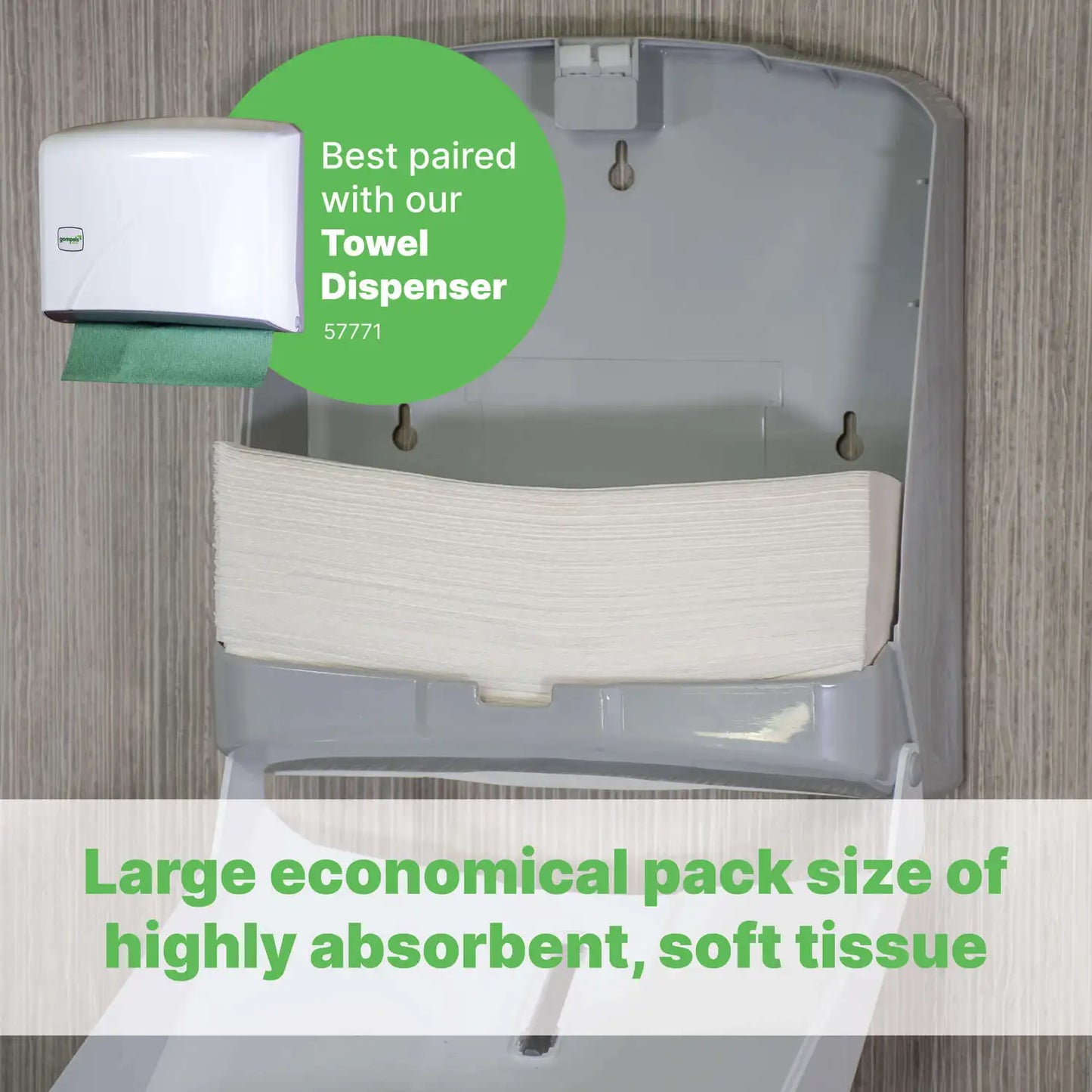 Soclean Z Fold Paper Towel White 1 Ply 6000 Pack