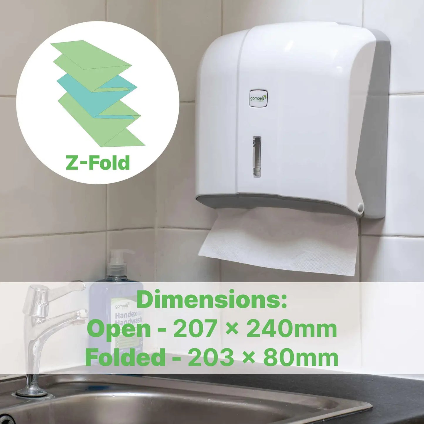 Soclean Z Fold Paper Towel White 1 Ply 6000 Pack