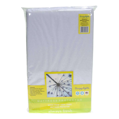 Waterproof Terry Towelling Single Mattress Protector