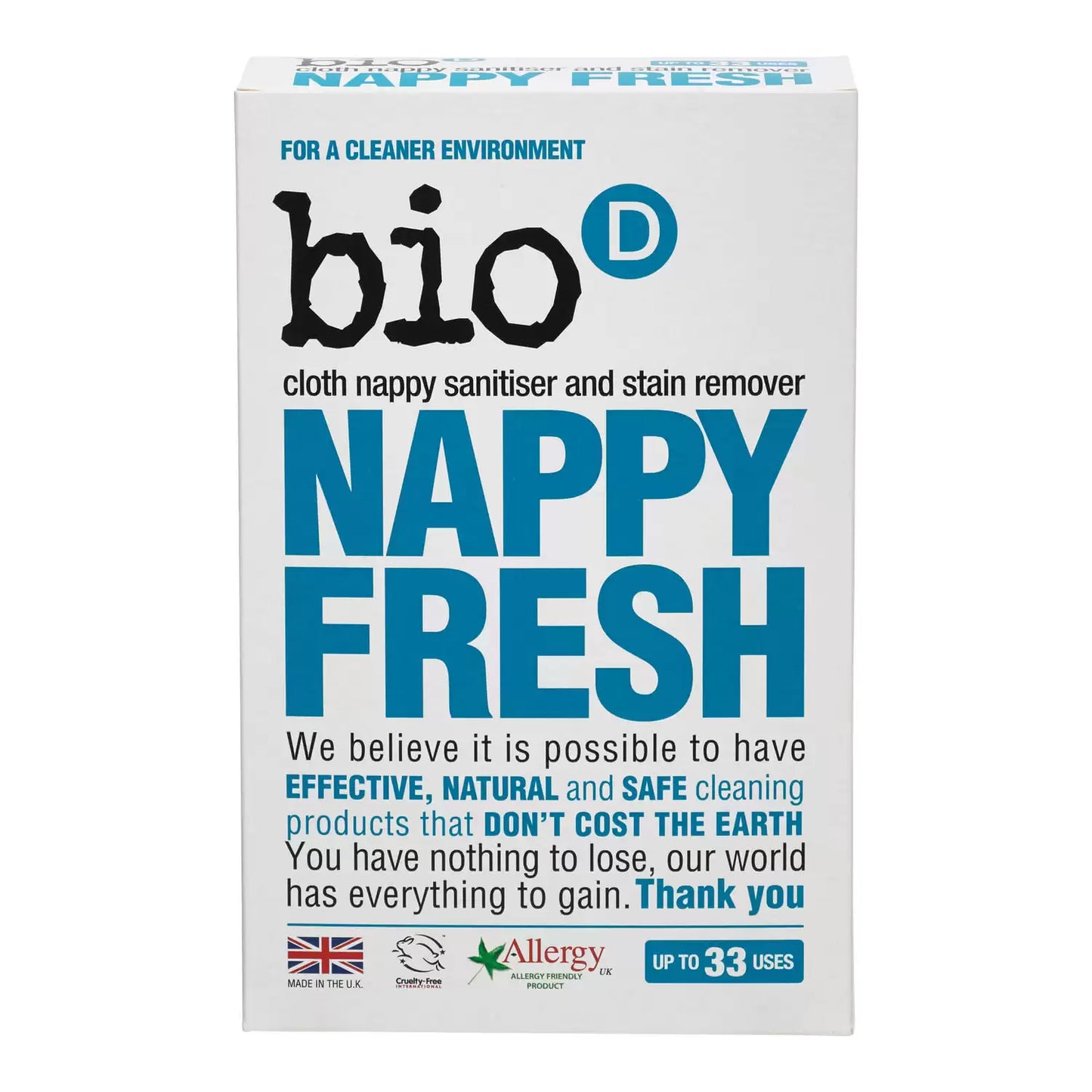 Bio-D Nappy Fresh 500g 12 Pack