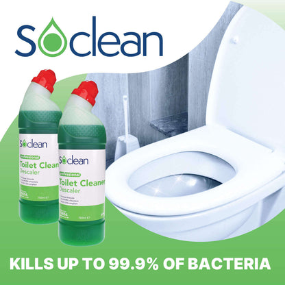 Soclean Toilet Cleaner and Descaler 750ml 8 Pack