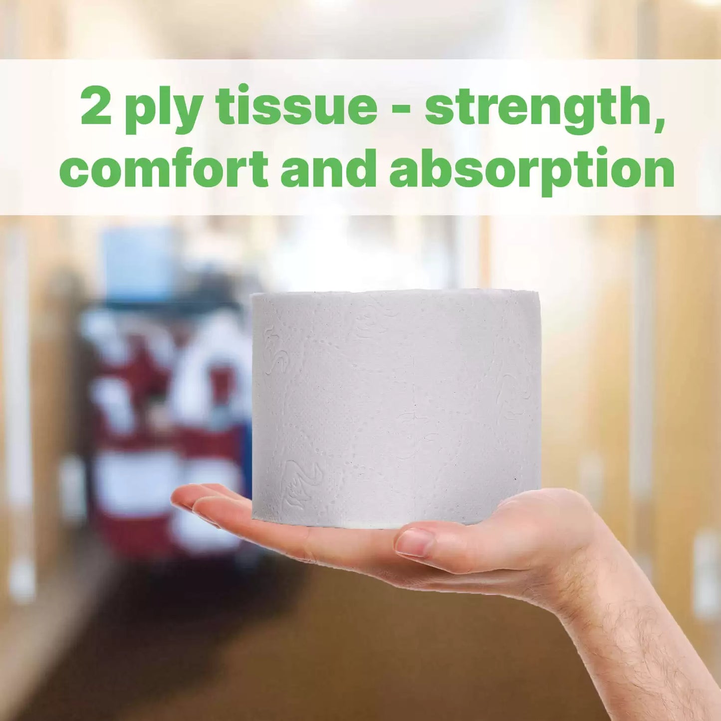 Soclean Toilet Paper 320 Sheets 2ply 72 Pack