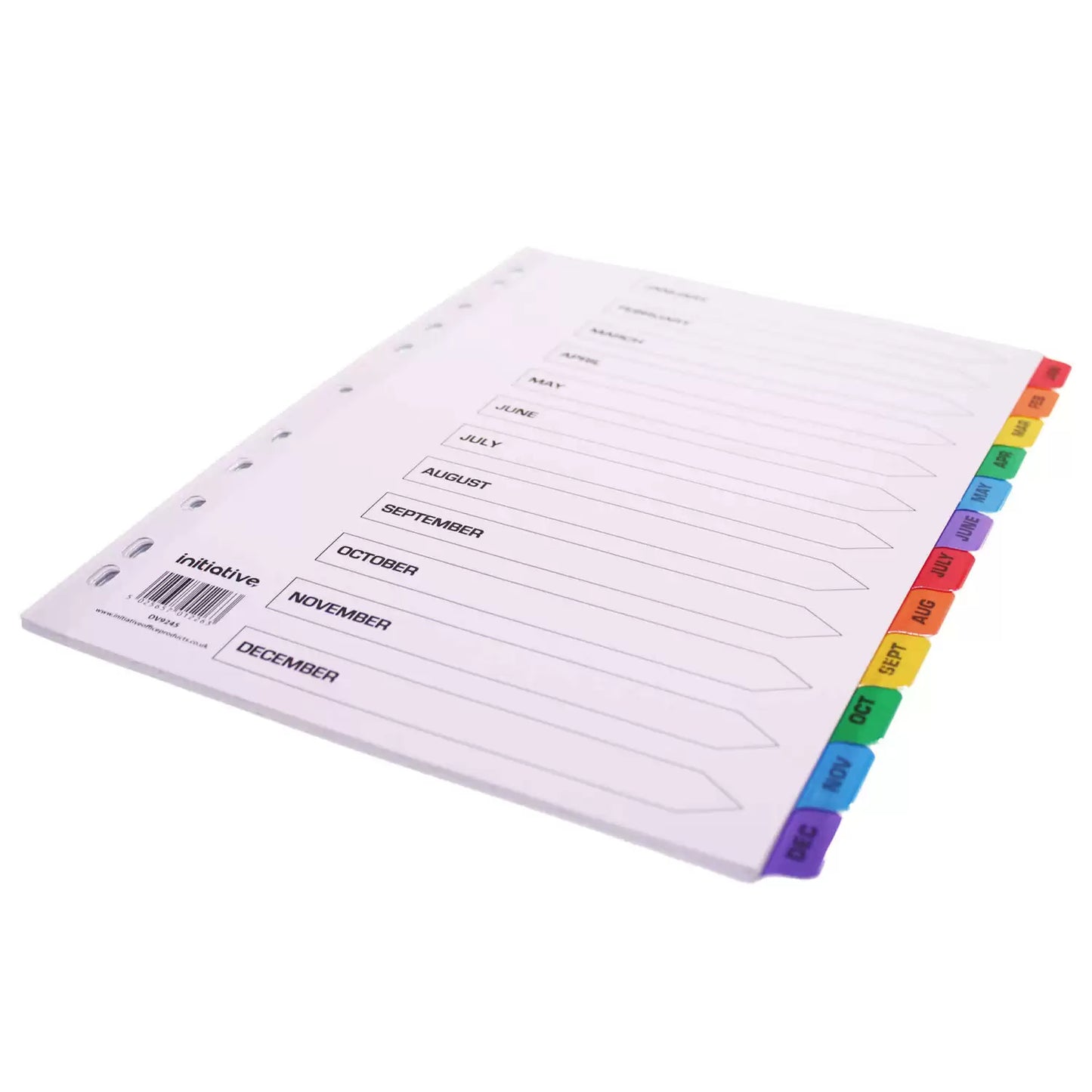 A4 Subject Dividers Jan - Dec