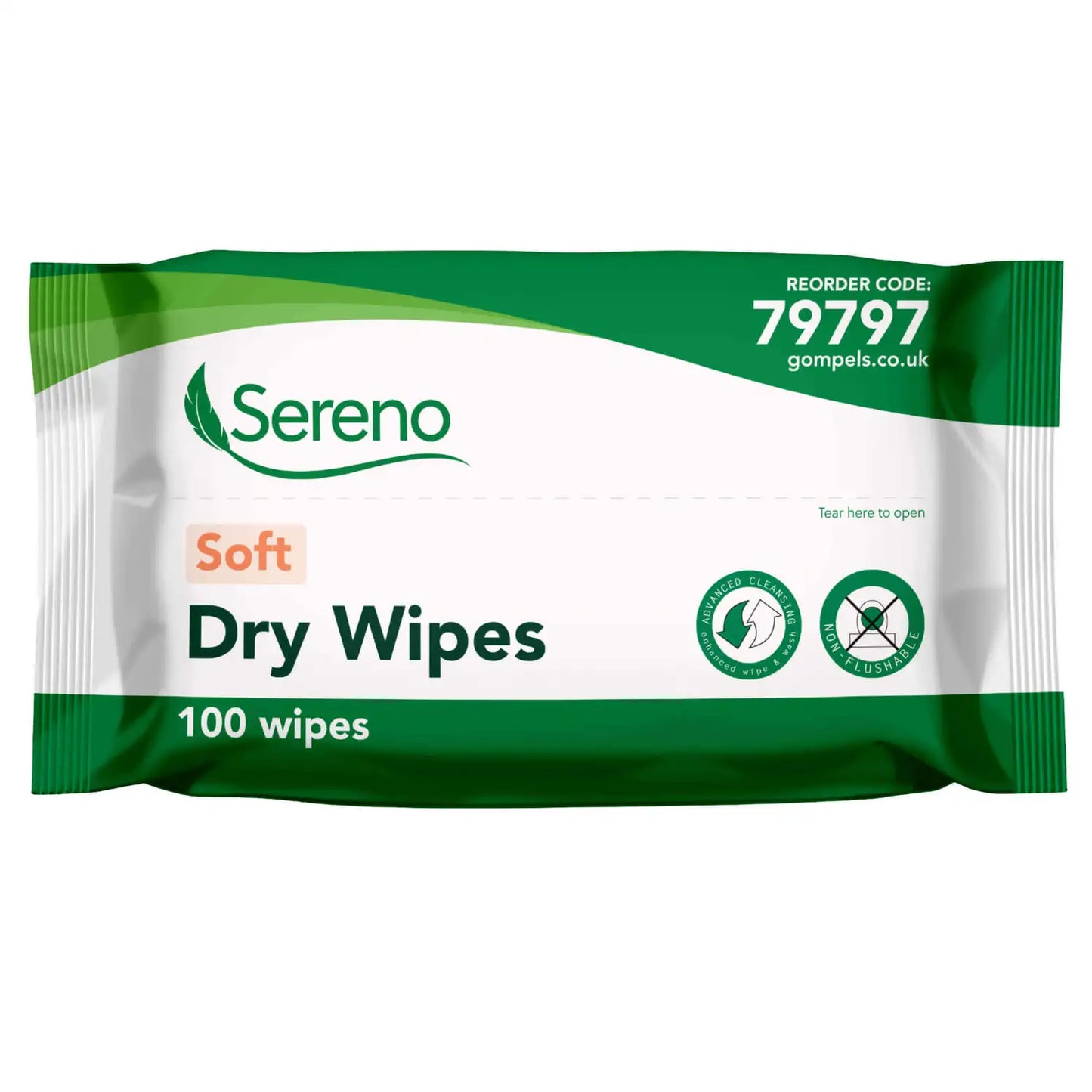 Soft Dry Wipes 100 Pack