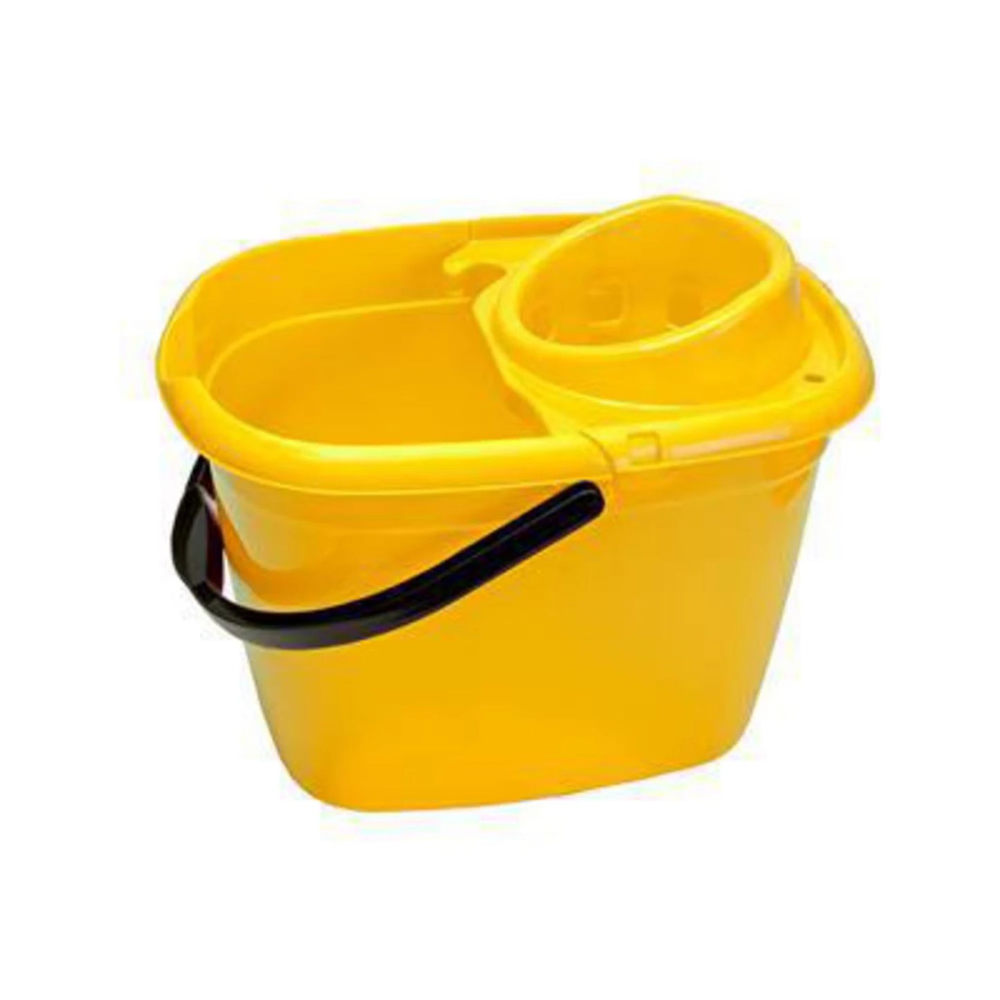 Yellow 14 Litre Mop Bucket With Wringer