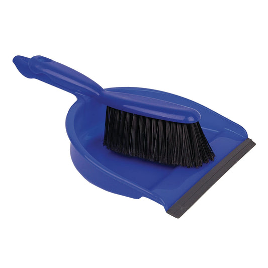 Blue Soft Dustpan & Brush Set
