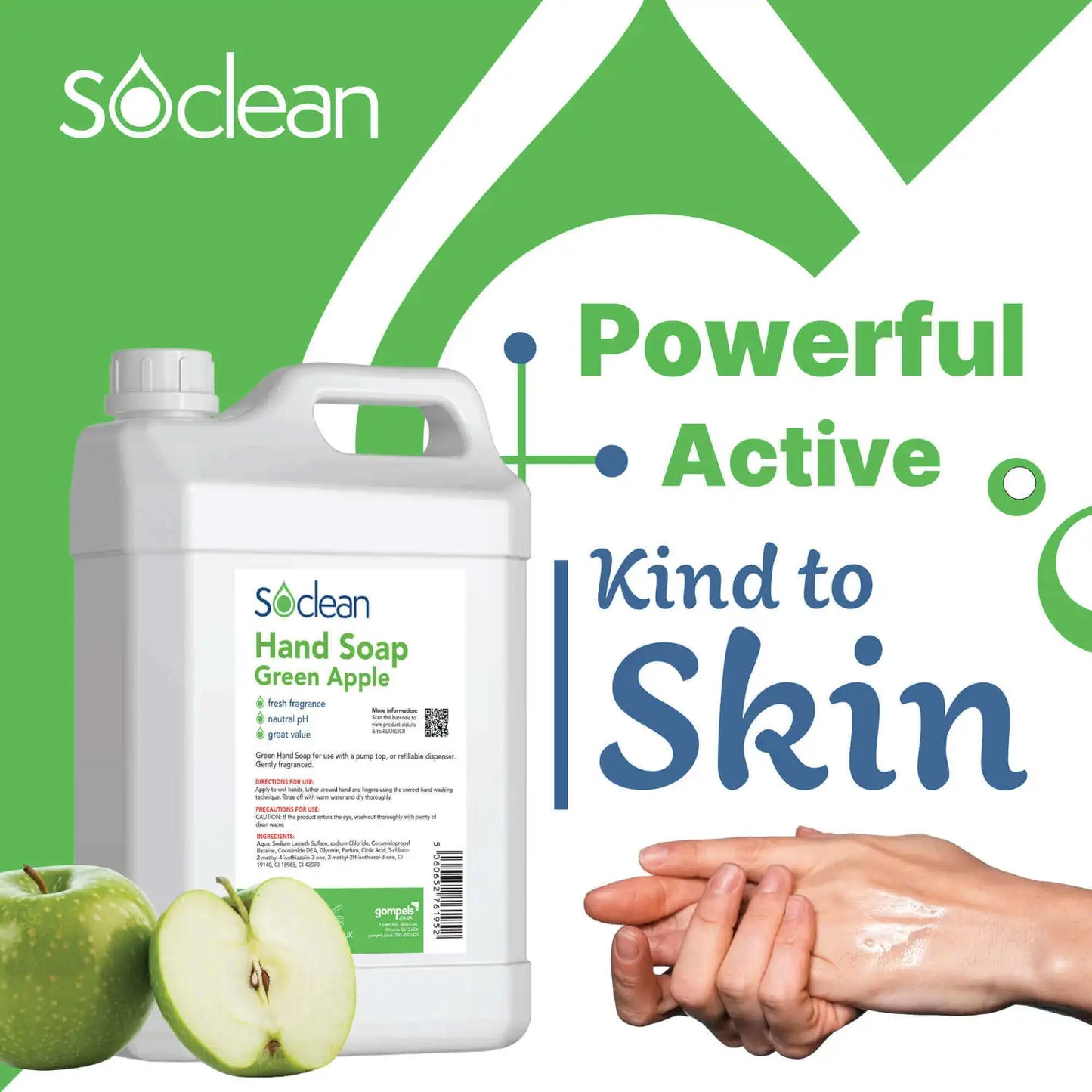 Soclean Hand Soap Apple 5 Litre 2 Pack