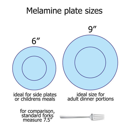 Swixz Melamine Dinner Plate 9" / 230mm 12 Pack
