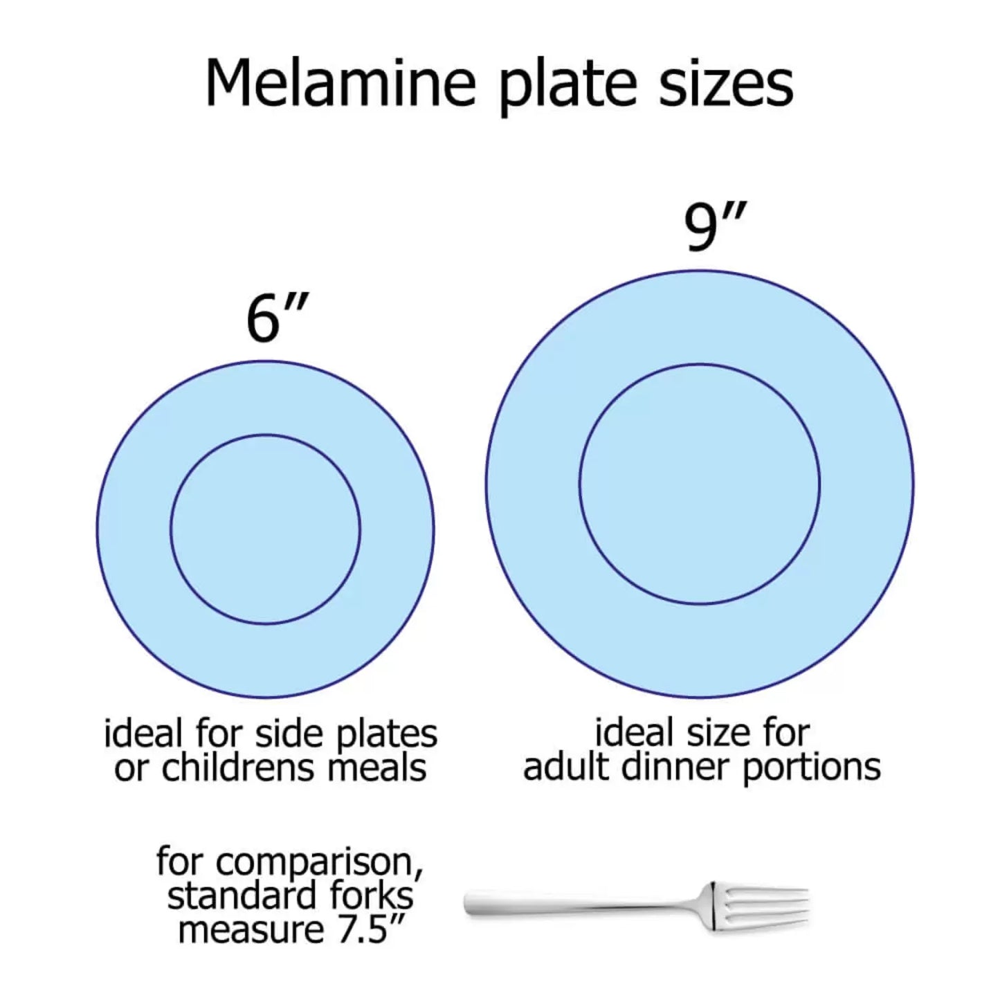 Swixz Melamine Dinner Plate 9" / 230mm 12 Pack