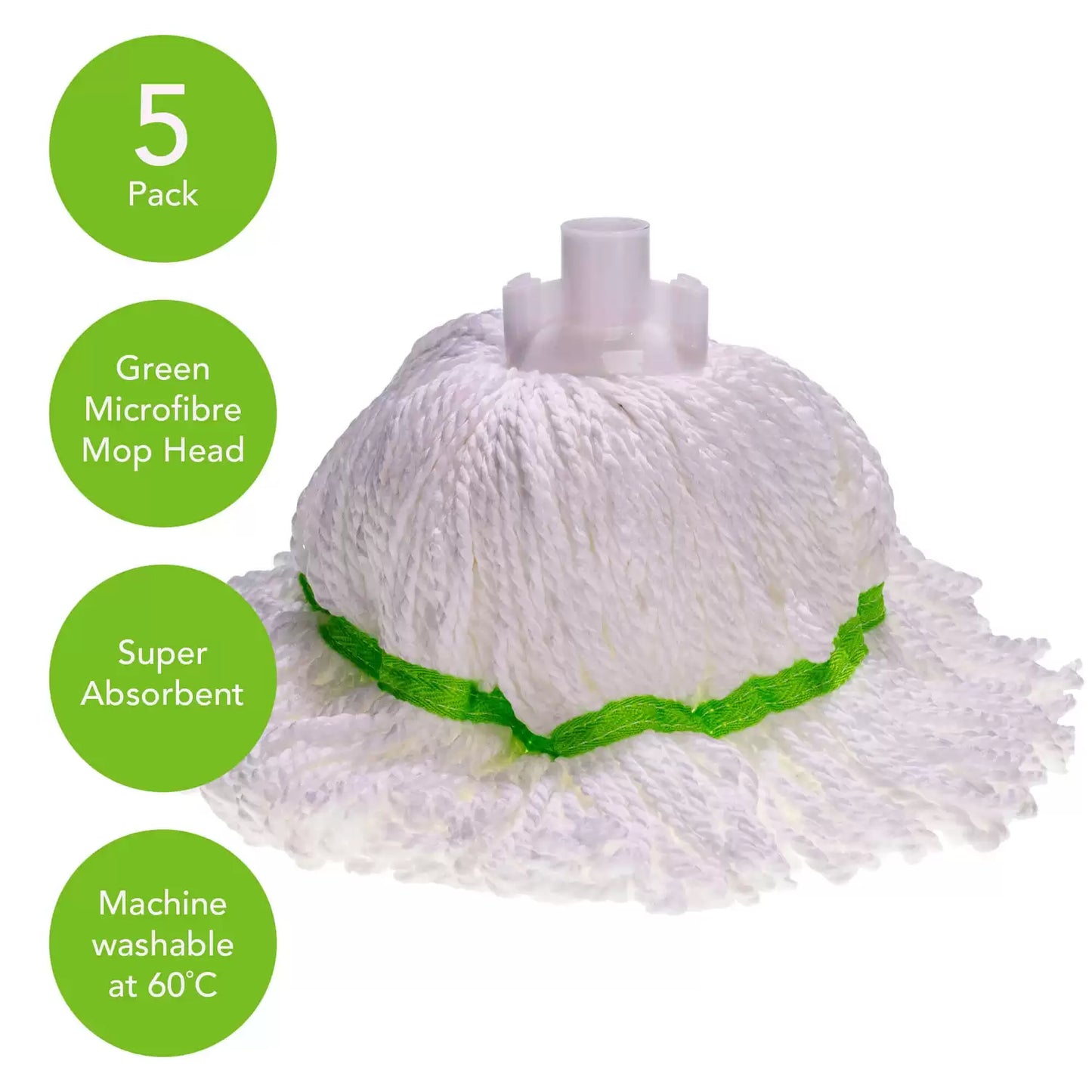 Soclean Microfibre Socket Mop Head 5 Pack