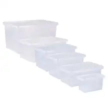 Wham Storage Box and Lid Clear 5 Pack