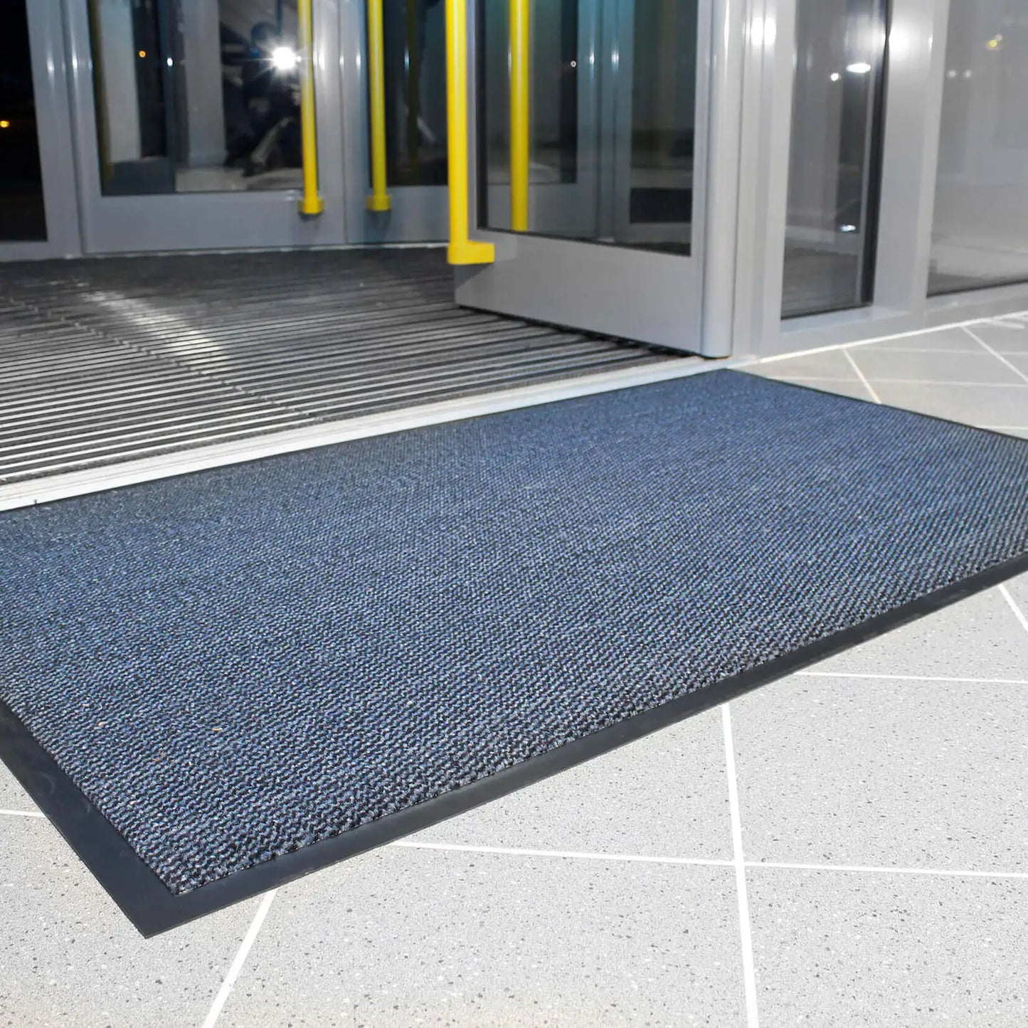 Carpet Entrance Mat Black/Blue