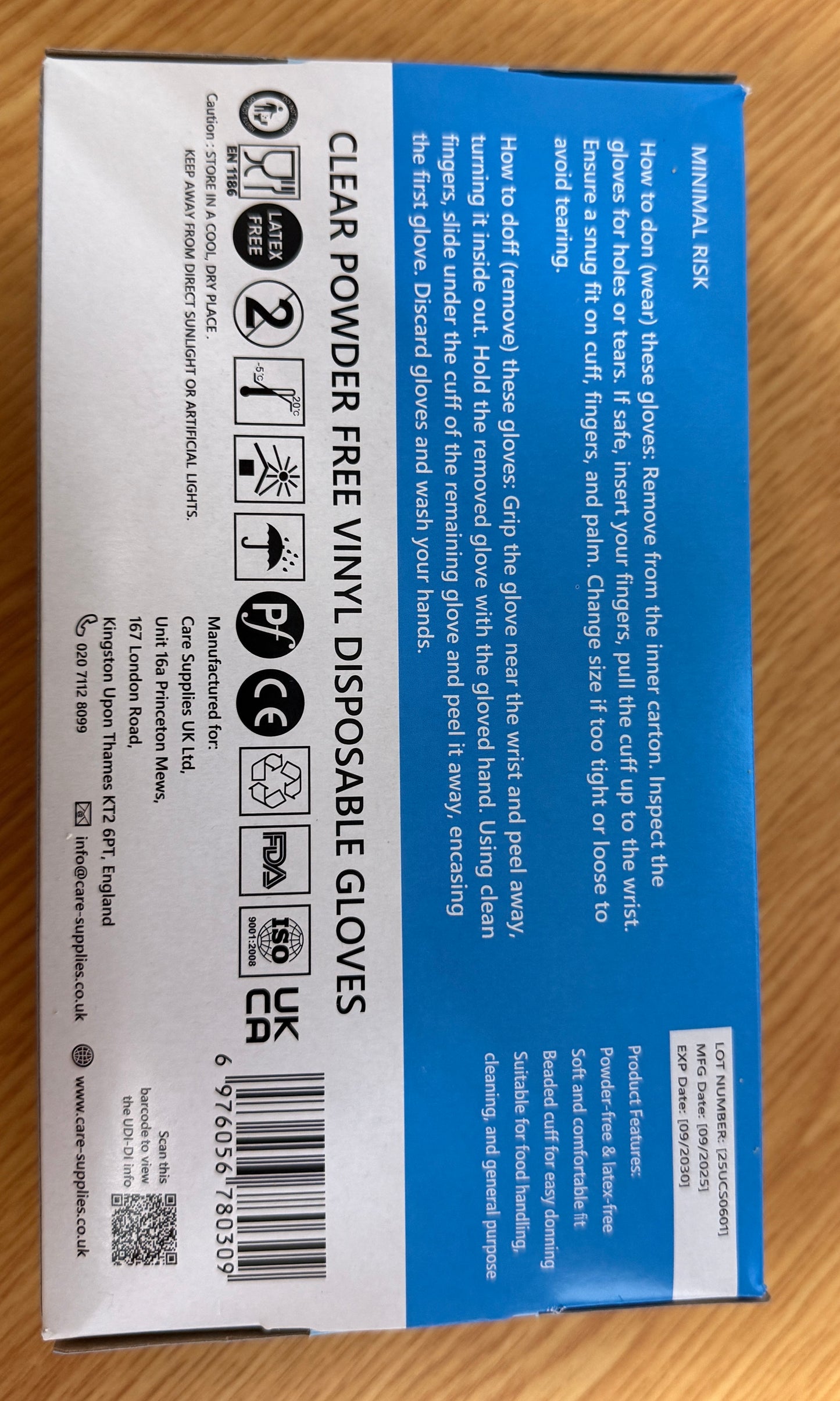 Proform Vinyl Gloves Powder-Free 100 Pack