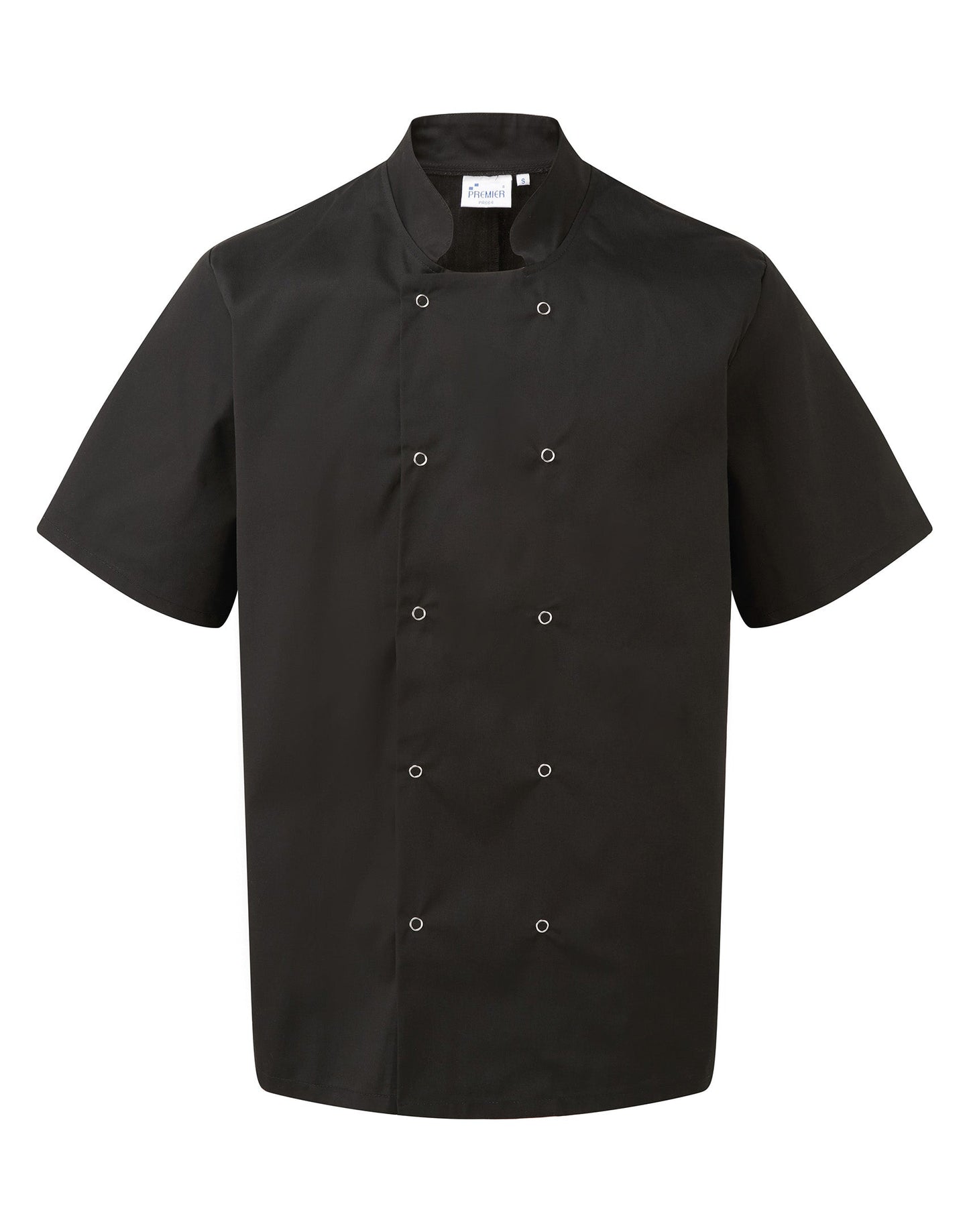 Stud Fasten Short Sleeve Chef's Jacket