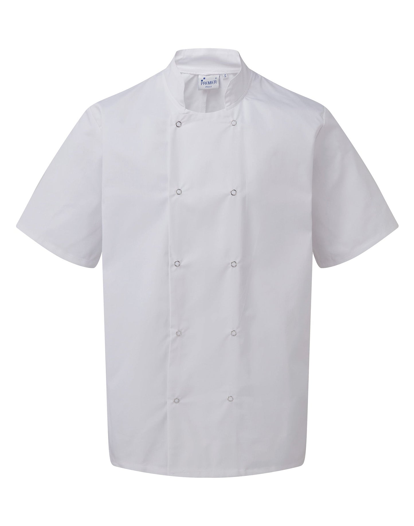 Stud Fasten Short Sleeve Chef's Jacket