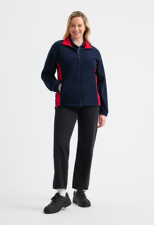 Two Tone Full Zip Fleece Jacket